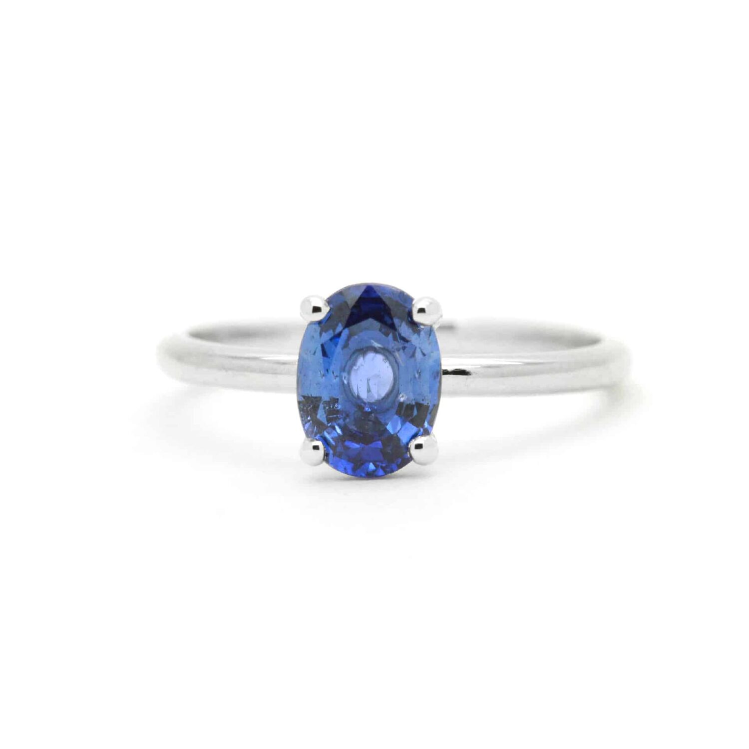 bague fiançailles or saphir