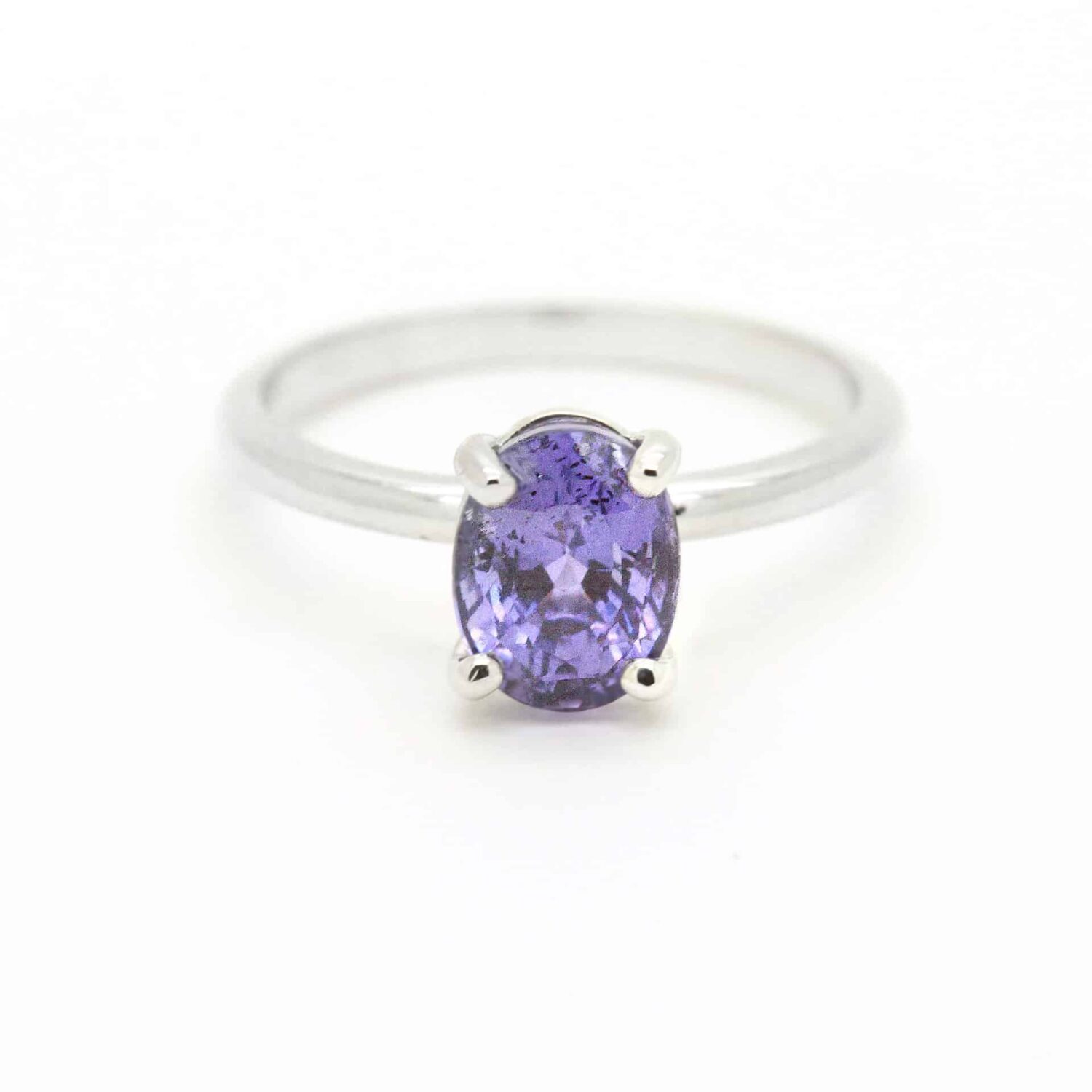 bague fiançailles or saphir