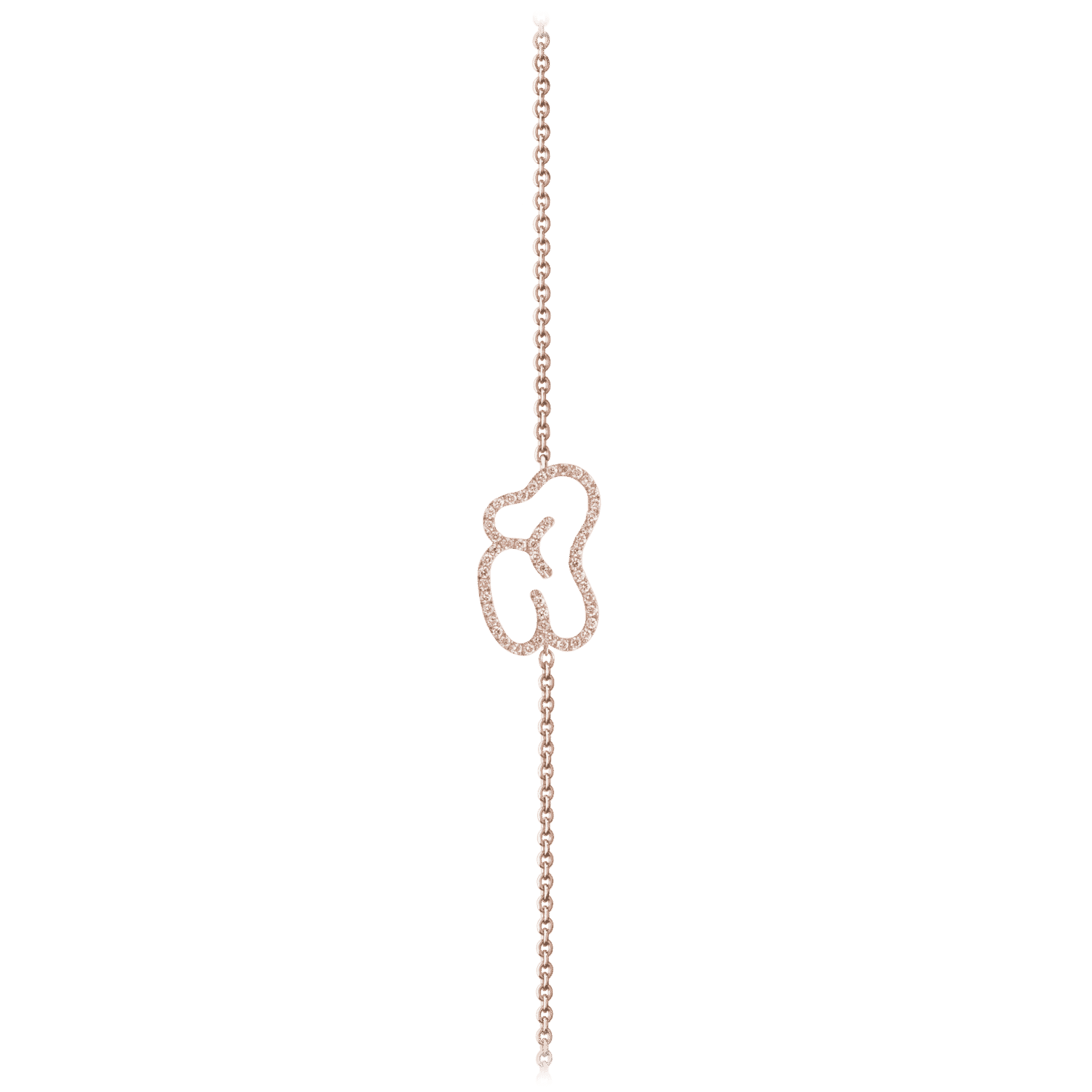 Empreinte bracelet or jaune et diamant