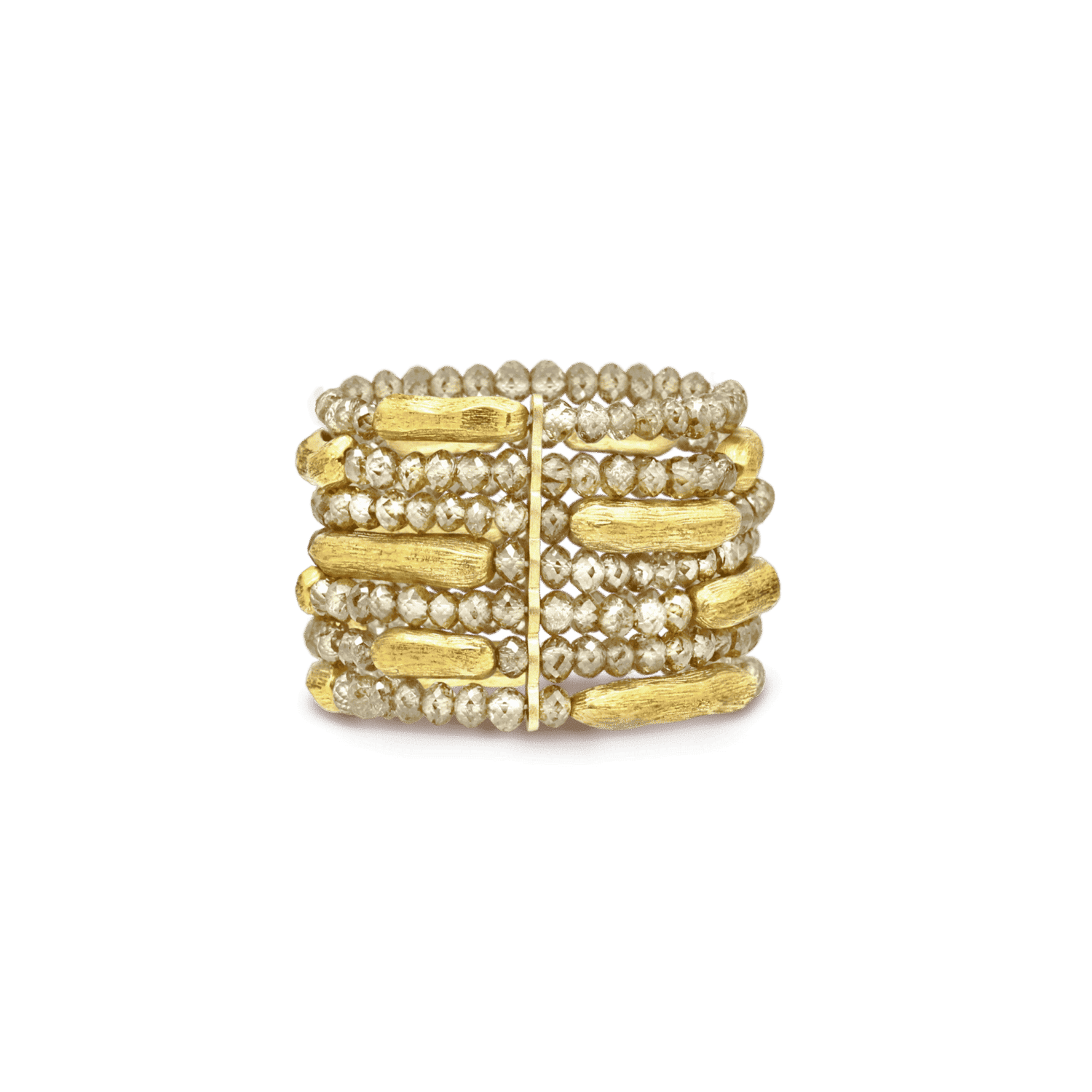 Terre bague or jaune et briollets