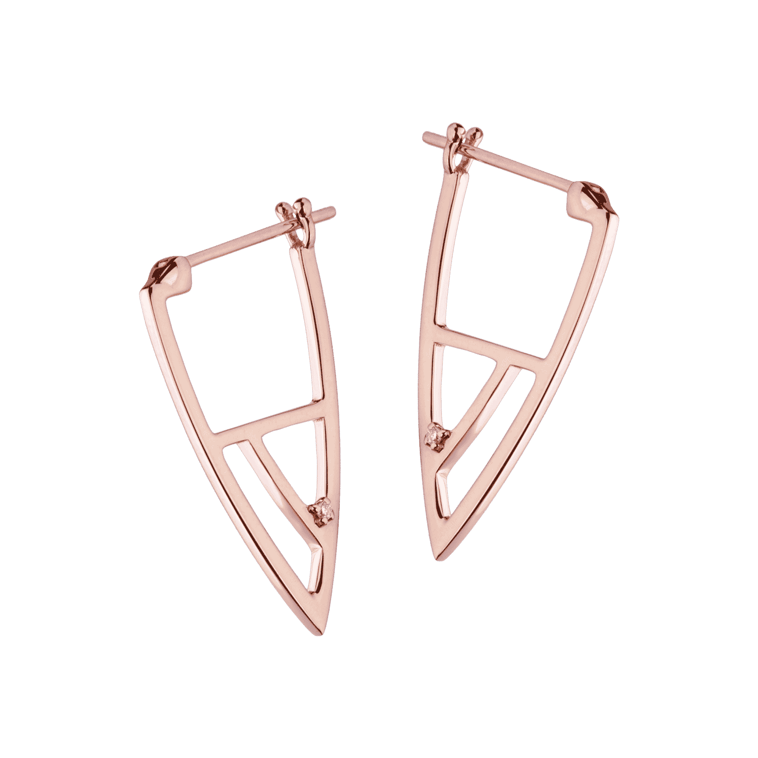 Coïncidence boucle d'oreille or jaune diamant