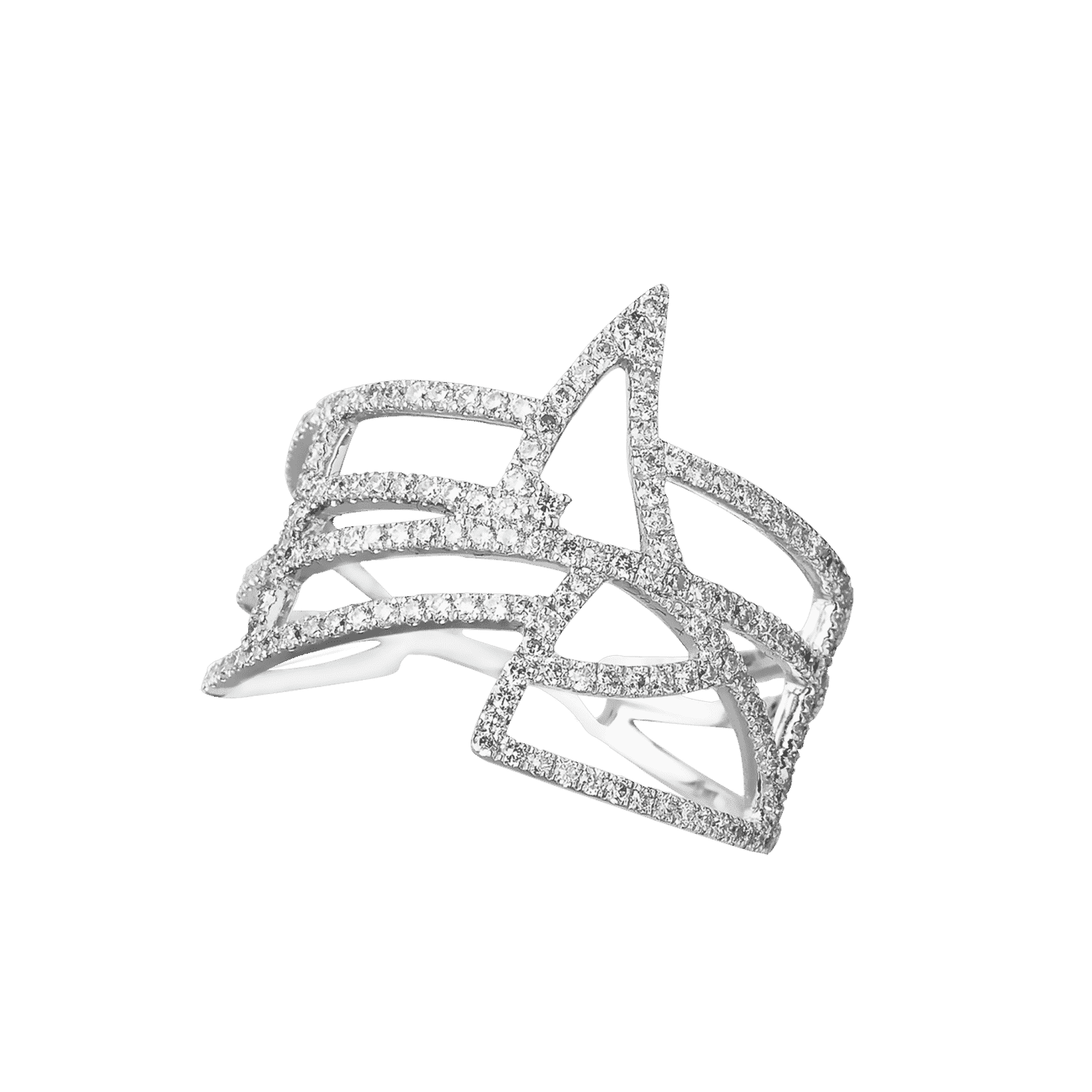coïncidence bague or blanc diamant