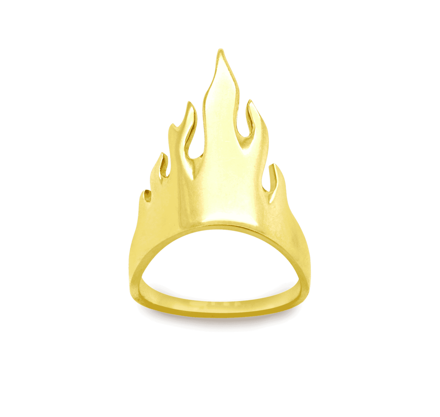 Flamme bague or jaune