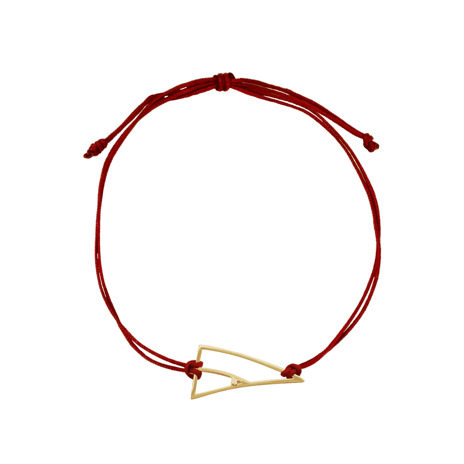Coincidence bracelet cordon or diamants