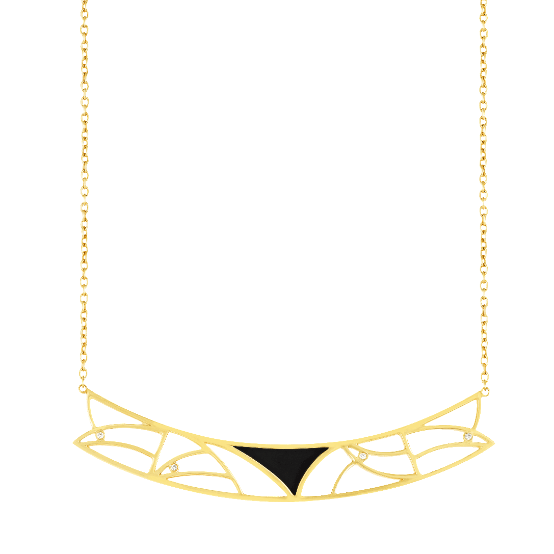 Coincidence collier or jaune onyx