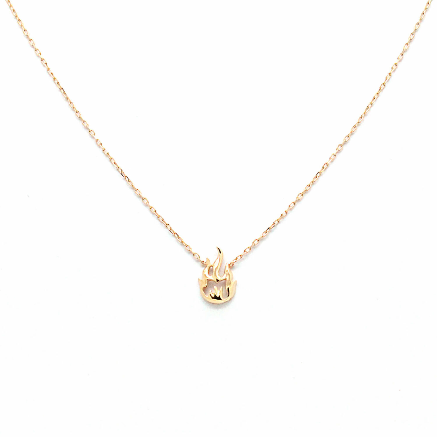 Flamme collier or